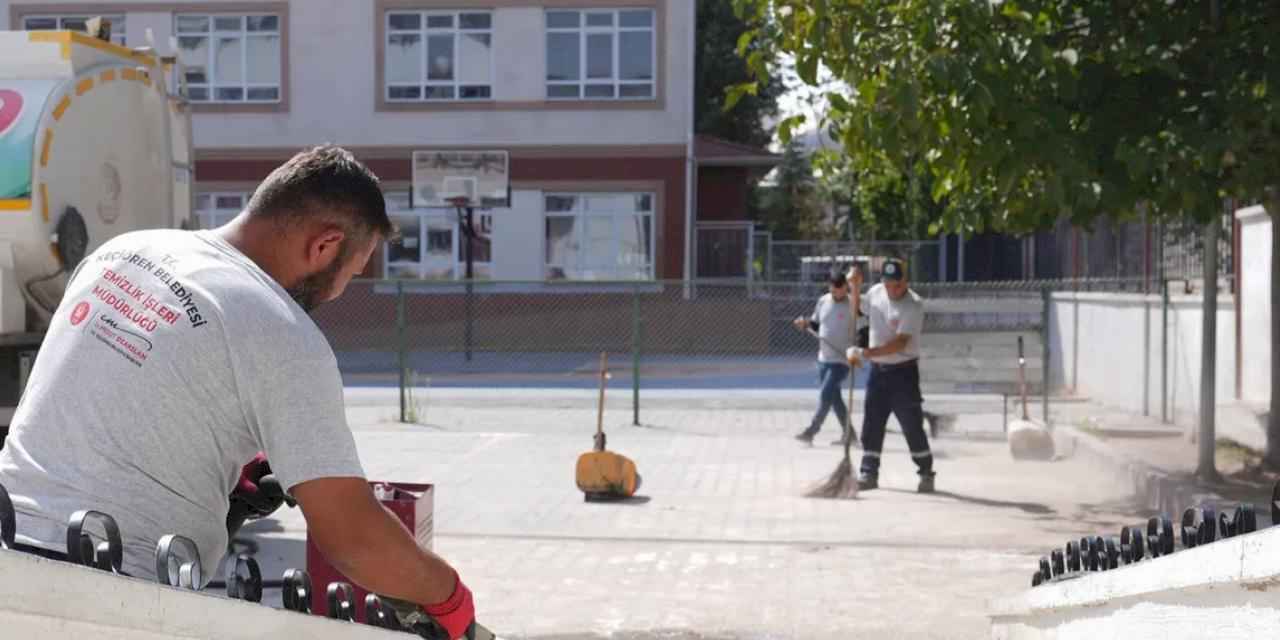 Ankara Keçiören Belediyesi’nden okullarda temizlik seferberliği