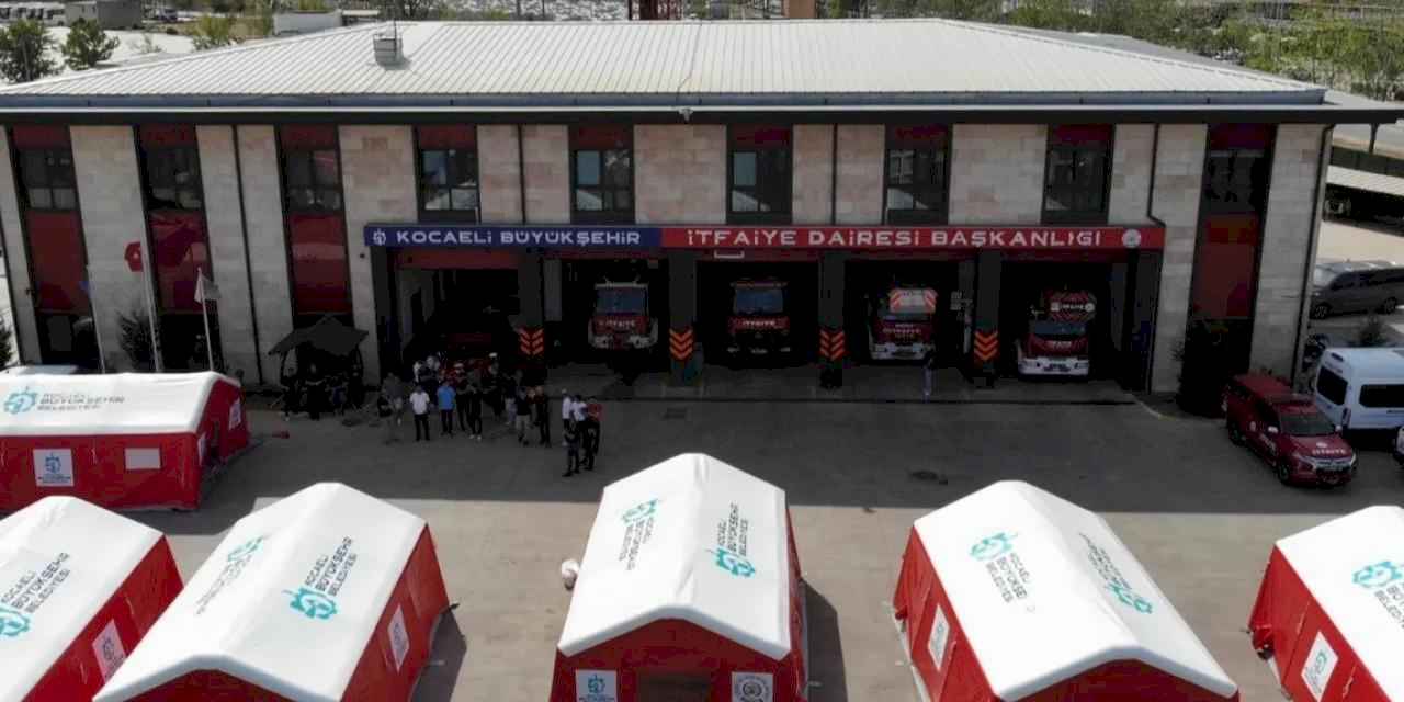 Bu çadırlar Kocaeli itfaiyesini daha güçlü kılacak