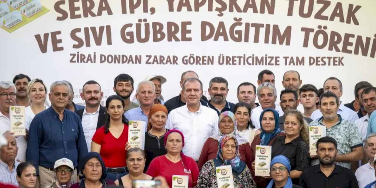 Mersin'de zarar gören çiftçiye destek