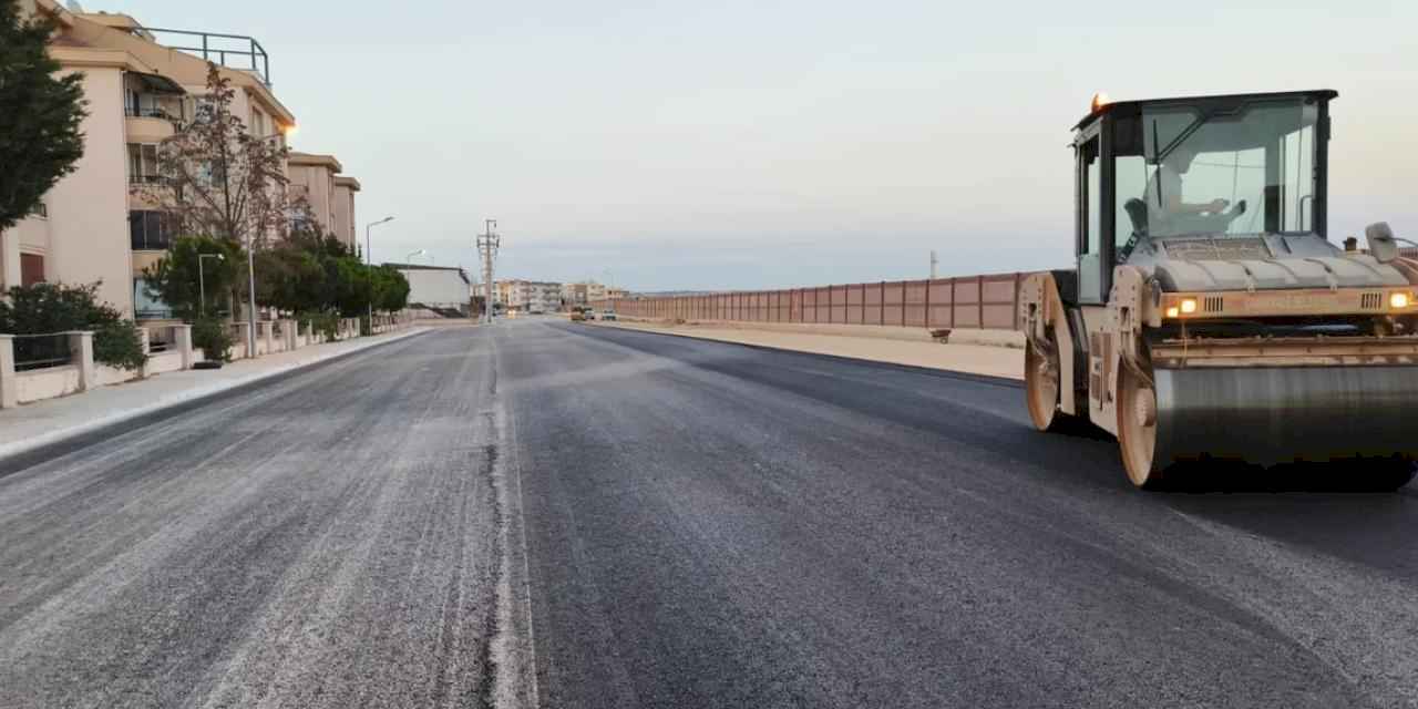 Kordon yolları asfaltlandı