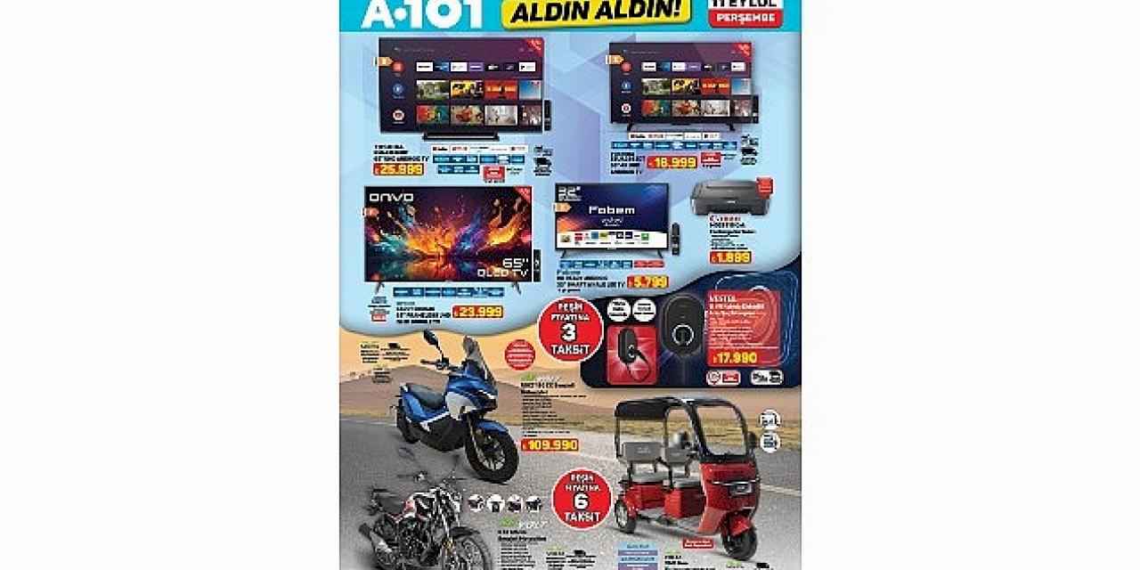 11 Eylül'de A101'den Motosiklet ve Şarj İstasyonu Fırsatları