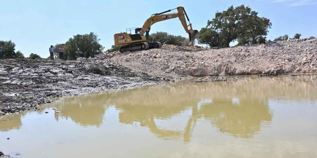 Manisa'da HİS göletleri temizleniyor