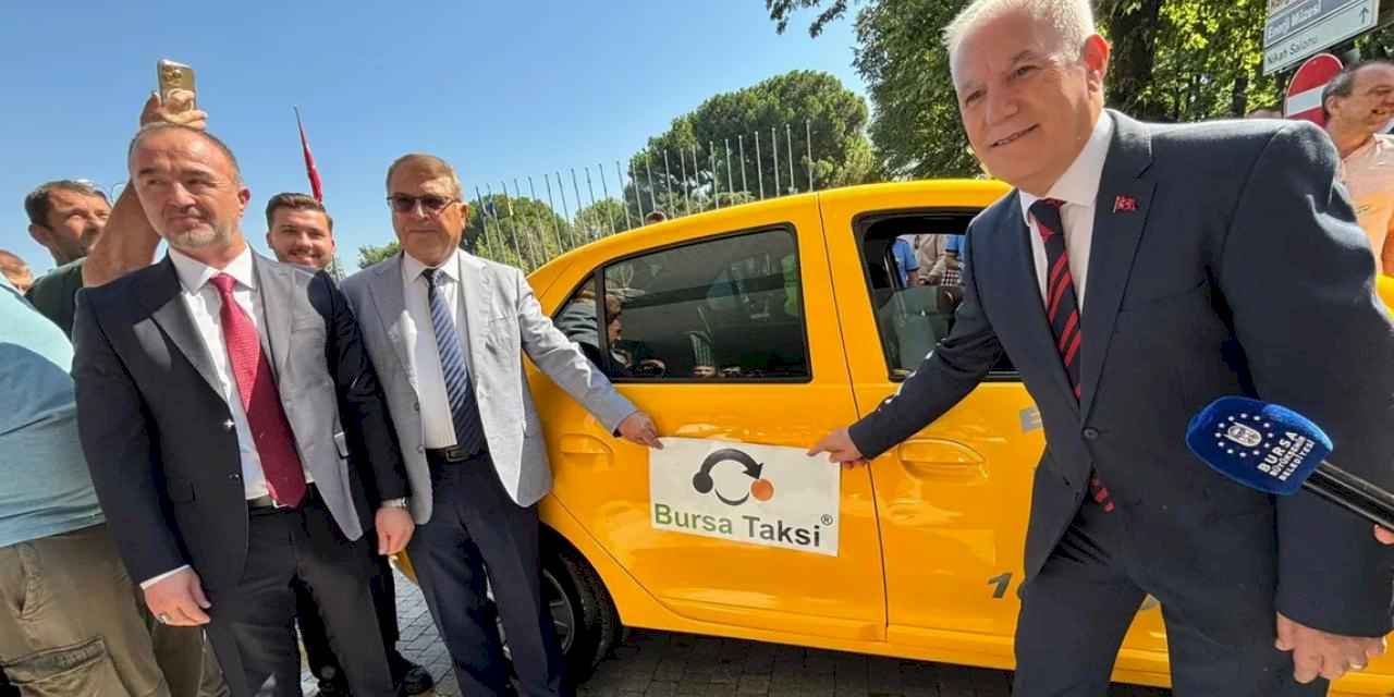 Bursa'da taksi sektöründe dijital hamle... 'Bursa Taksi' uygulaması tanıtıldı