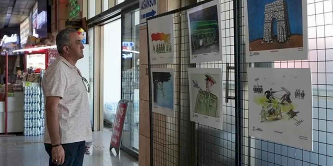 Dünya Barış Günü sergisi terminalde vatandaşlarla buluşuyor