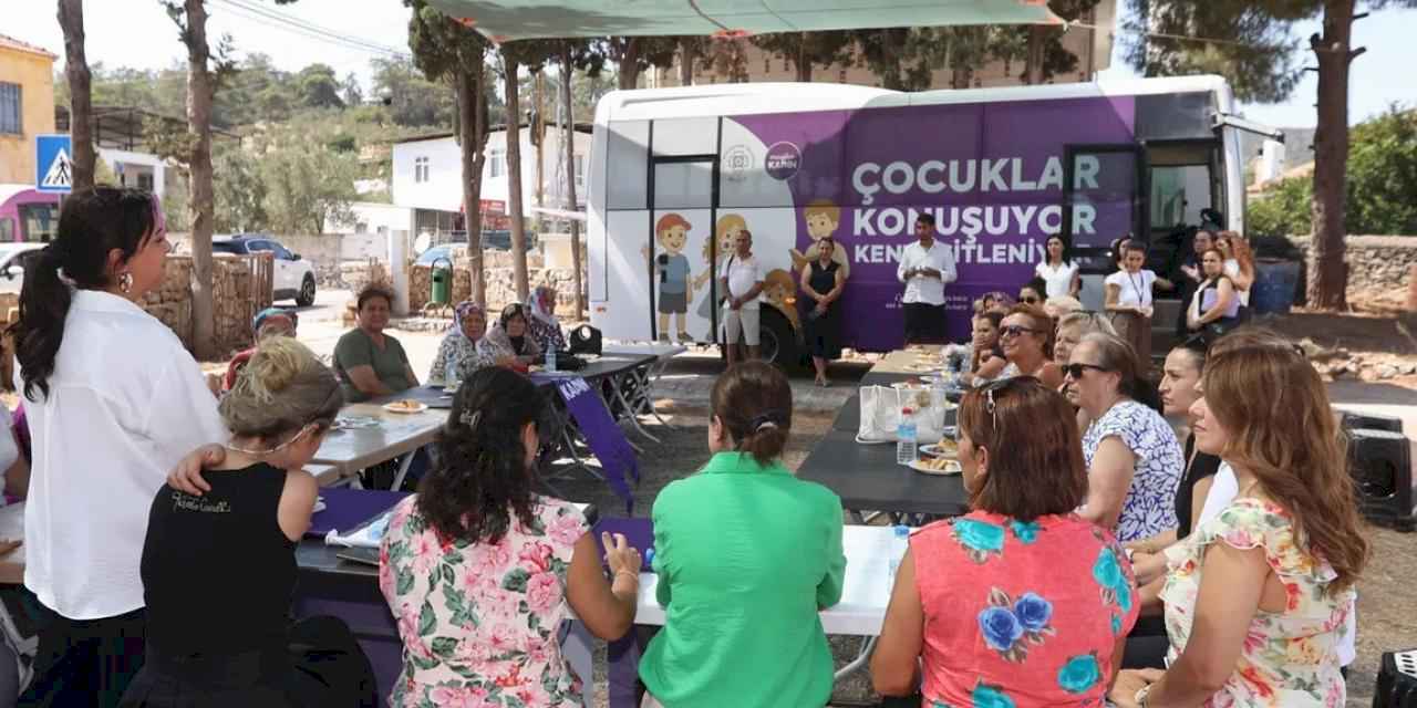 Muğla’da kadınlara ve çocuklara gezici destek