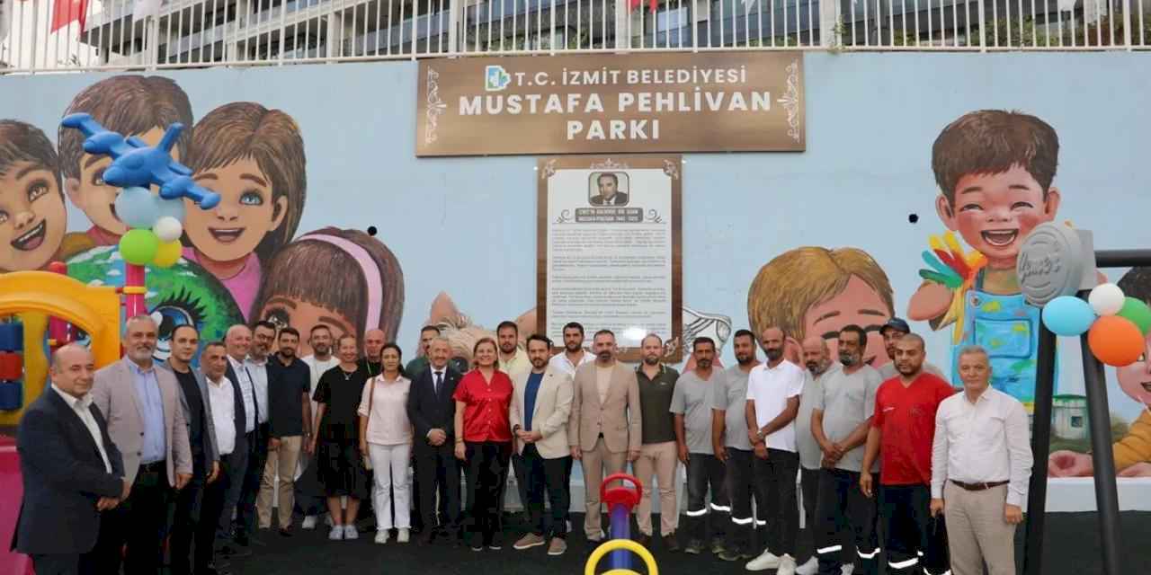 İzmit Belediyesi Mustafa Pehlivan’ın adını yaşatacağı parkı hizmete sundu