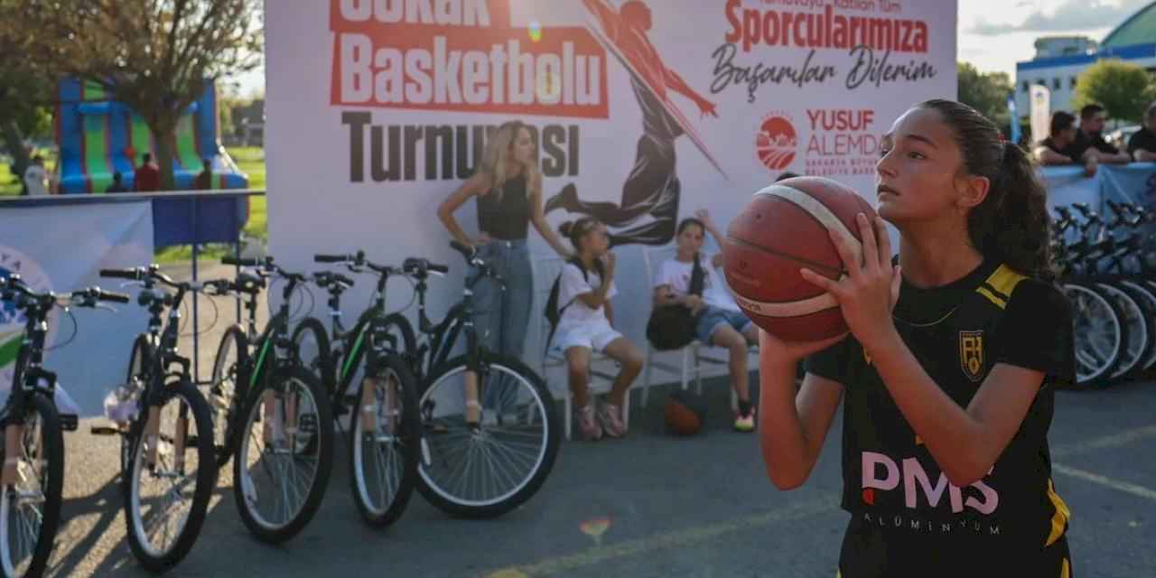 Sakarya’da sokakta basketbol coşkusu