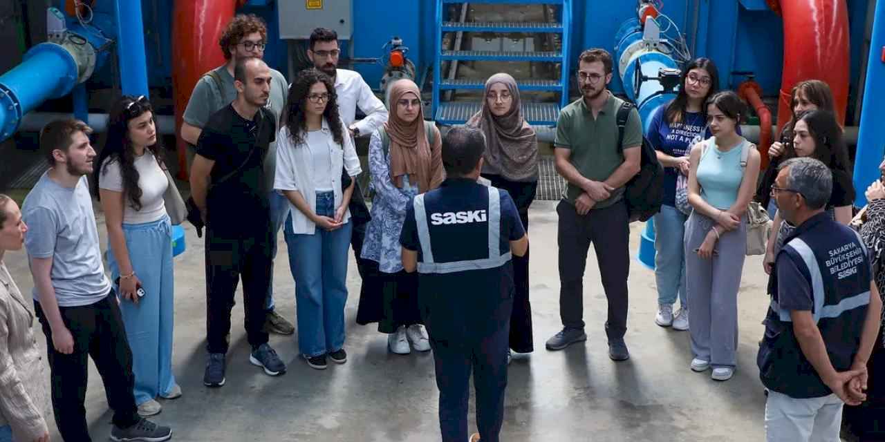 Geleceğin hekimleri SASKİ tesislerinde su ve atık su süreçlerini gözlemledi