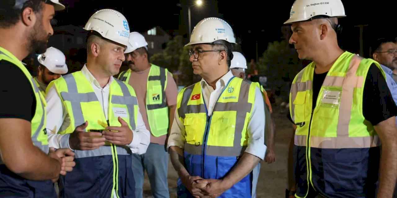 Genel Sekreter Baraçlı’dan Kocaeli'de dev projeye gece takibi