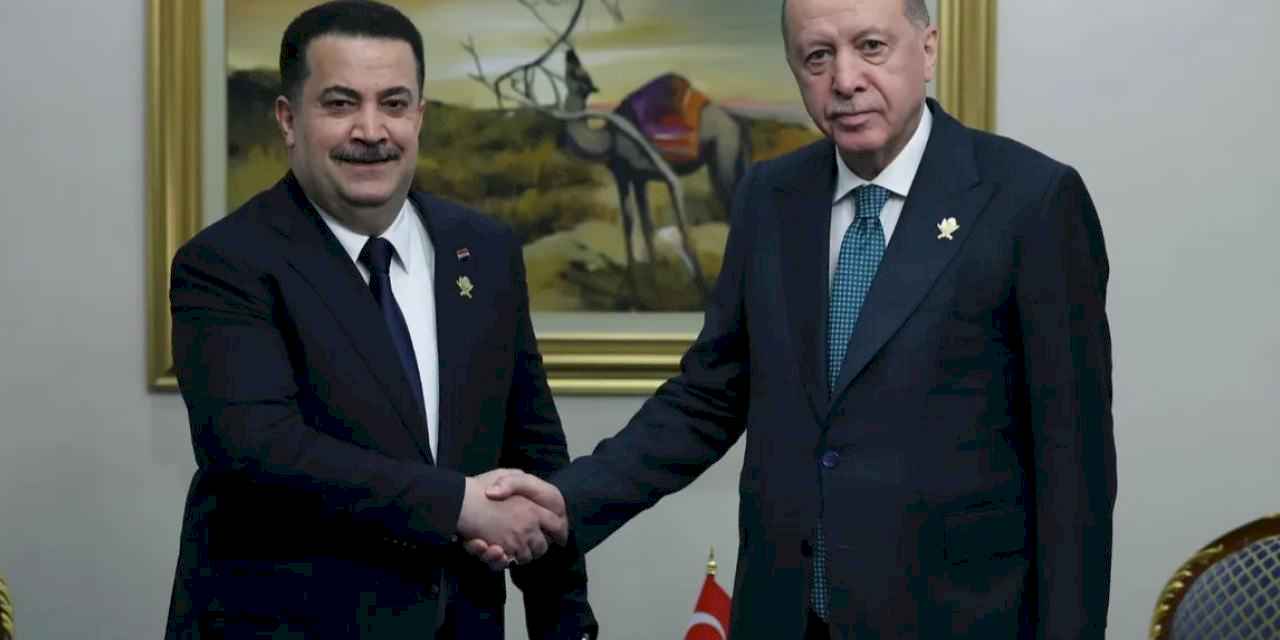 Cumhurbaşkanı Erdoğan, Katar'da Irak Başbakanı ile görüştü