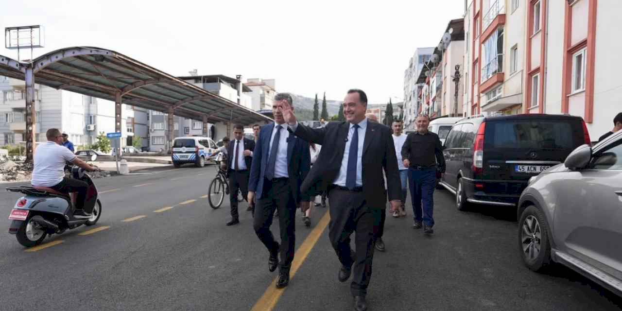 Manisa Soma'ya Başkan Dutlulu'dan asfalt sonrası ziyaret