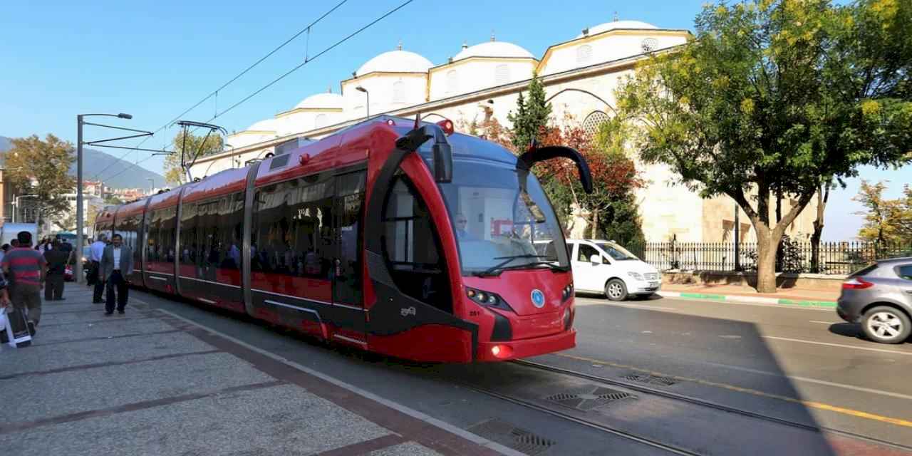 Bursa'da T1 tramvayına zorunlu ara!