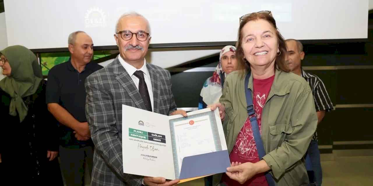 Gebze’de 843 hak sahibi tapularına kavuştu