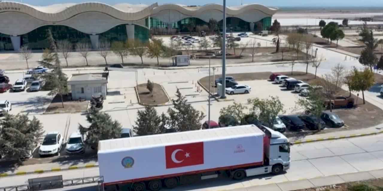 Şam'a zorlu hava koşullarında Türkiye'den iniş desteği