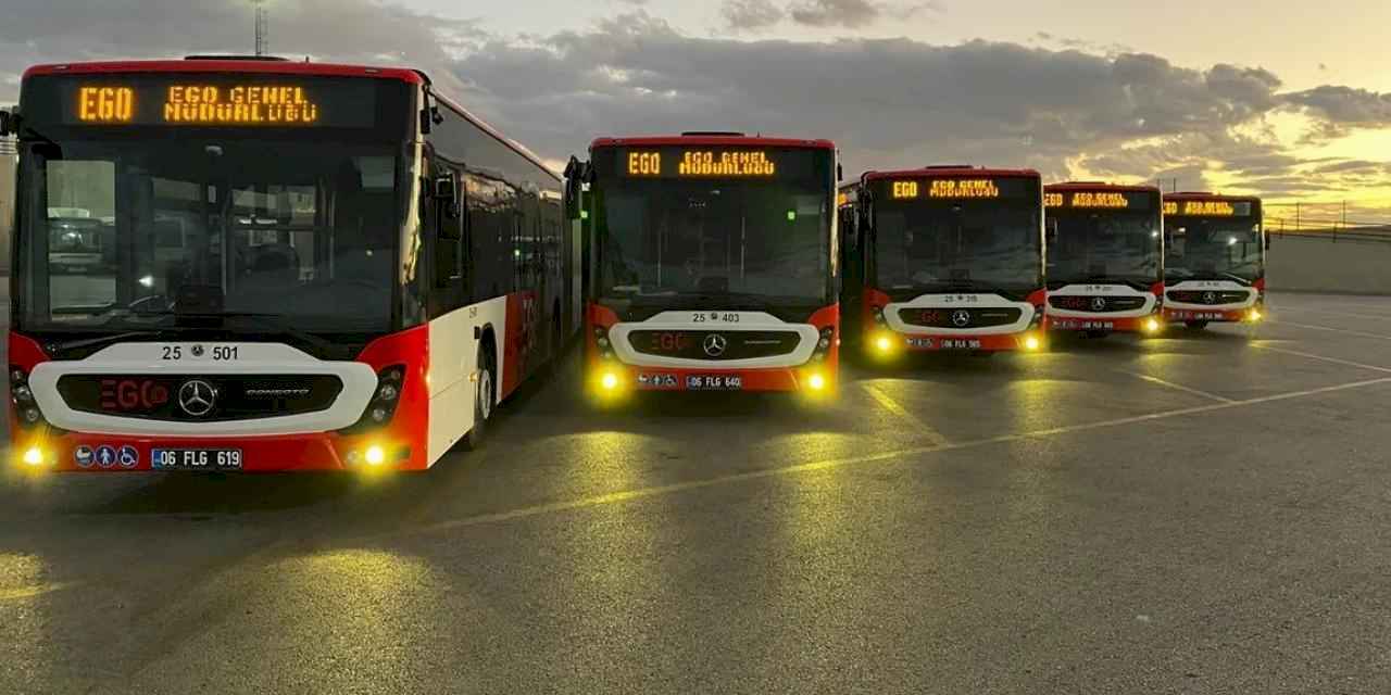 Ankara Büyükşehir'den Başkent'e 5 yeni otobüs