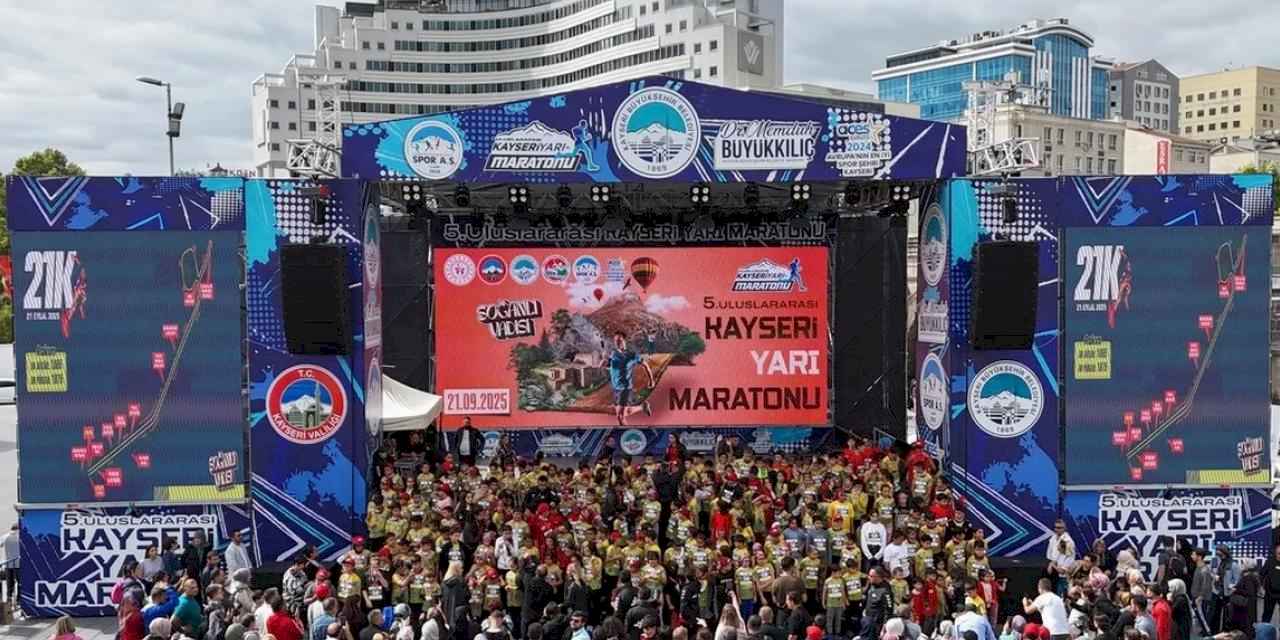 5’inci Uluslararası Kayseri Yarı Maratonu renkli başladı