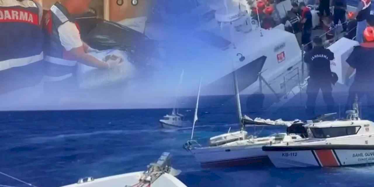 Muğla açıklarında JİHA destekli operasyon