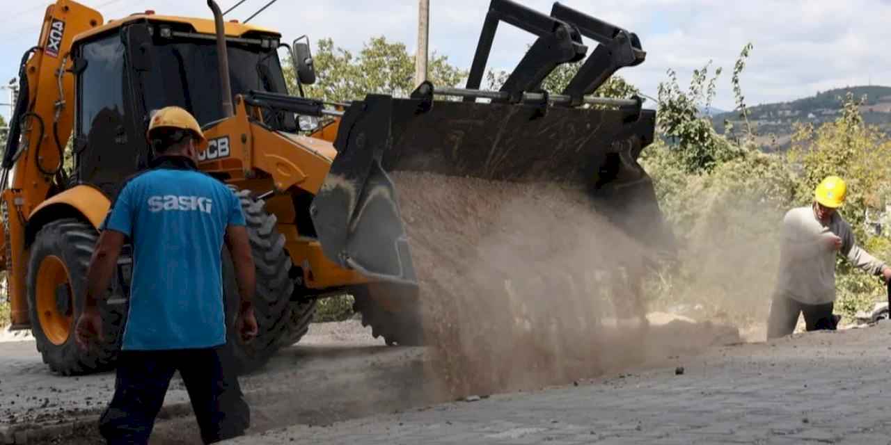 Sakarya Gürgentepe’de yol seferberliği