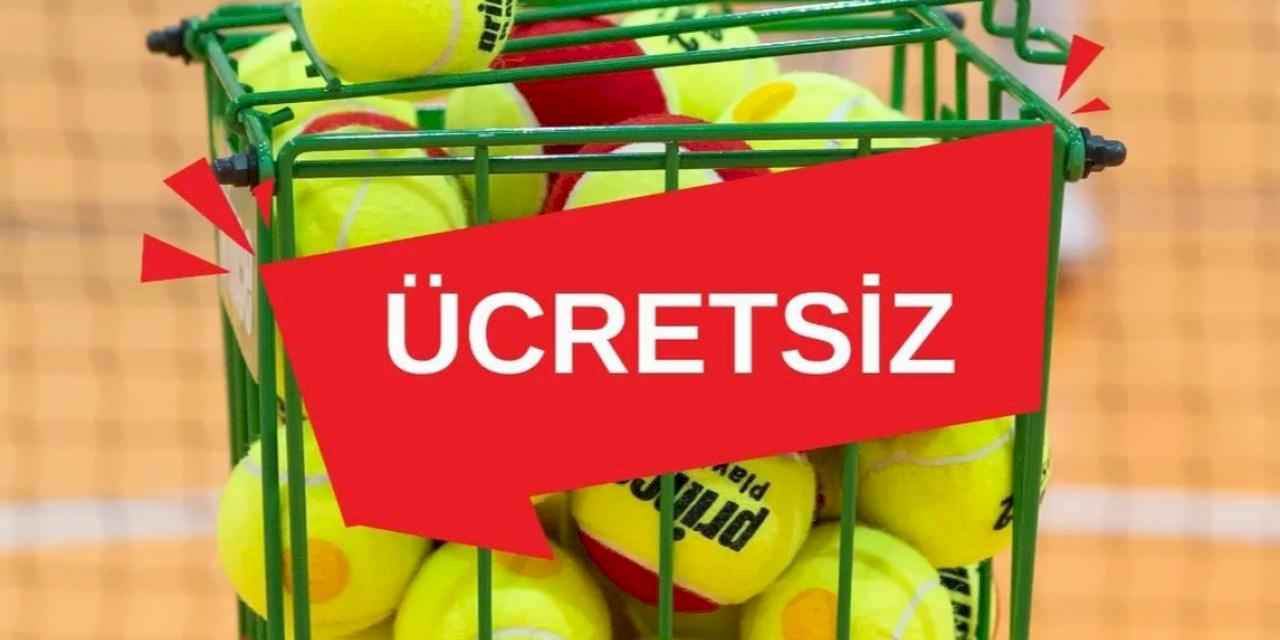 Muğla Milas'ta minik sporcular için tenis kursu