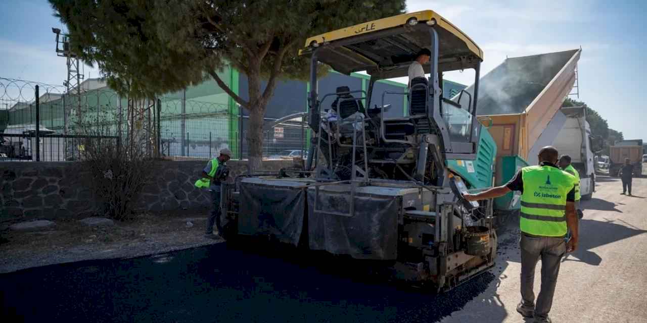 Aliağa’nın sanayi yoluna iki kilometrelik asfalt