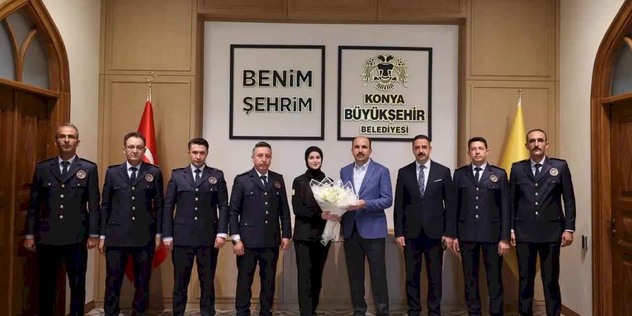 Konya İtfaiyesi'nden Başkan Altay'a ziyaret