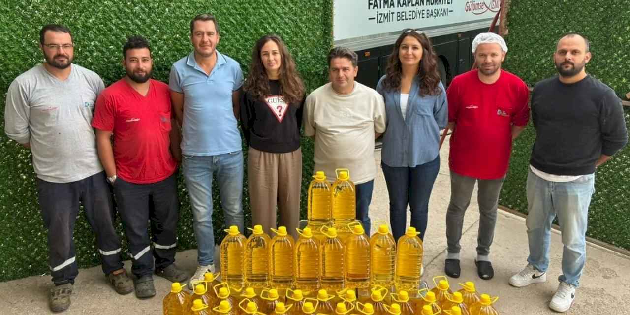 İzmit'te 335 litre yağ Aşevi’ne teslim edildi