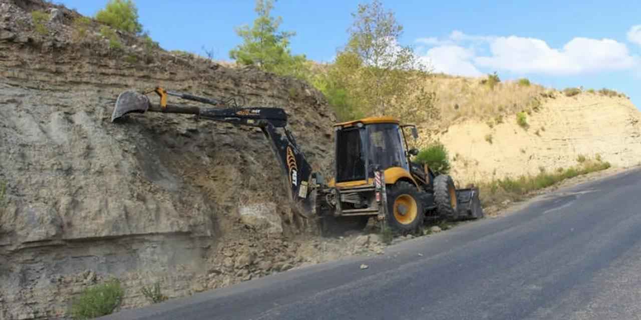 Antalya Manavgat yollarında kış mesaisi
