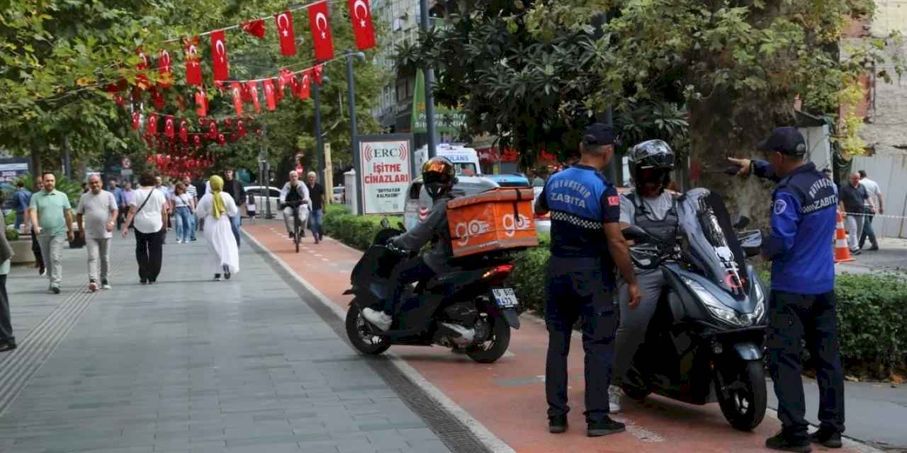 Kocaeli'de zabıta denetimde, yayalar güvende