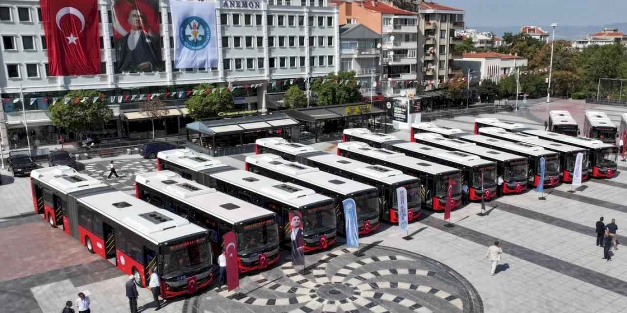 Manisa'nın ulaşım filosuna 35 yeni otobüs