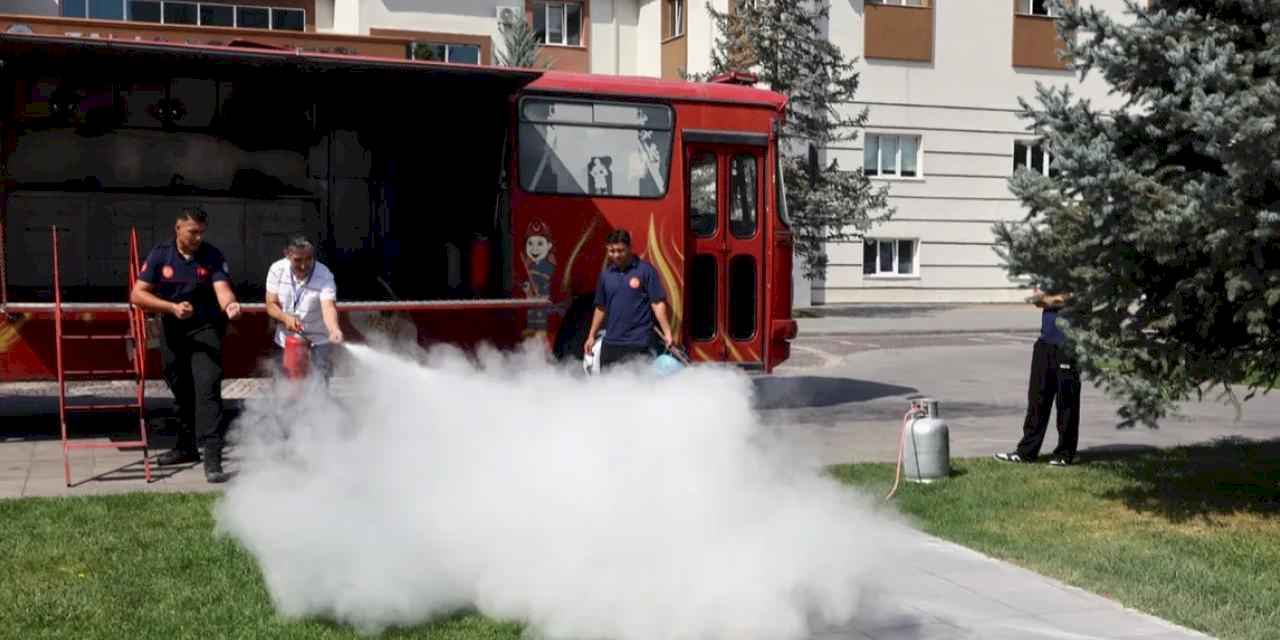 Kayseri Talas personeline yangın eğitimi