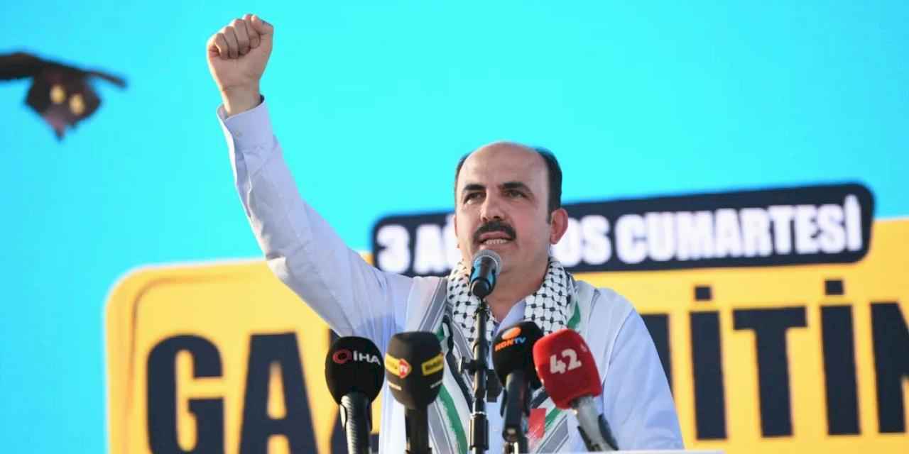 Konya'dan özgür Filistin için maddi destek... Aylık maaş ile günlük cirolarını Gazze'ye bağışlayacak