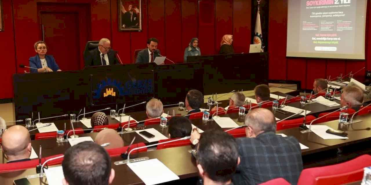 Kocaeli Gebze meclisinden Gazze’ye oy birliğiyle yardım kararı