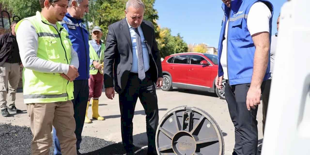 Yağmur suyu hattından doğalgaz borusu geçirilmiş