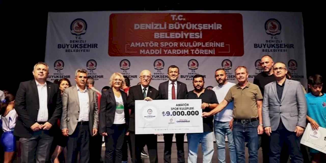 Denizli Büyükşehir’den amatör spor kulüplerine 9 Milyon TL destek