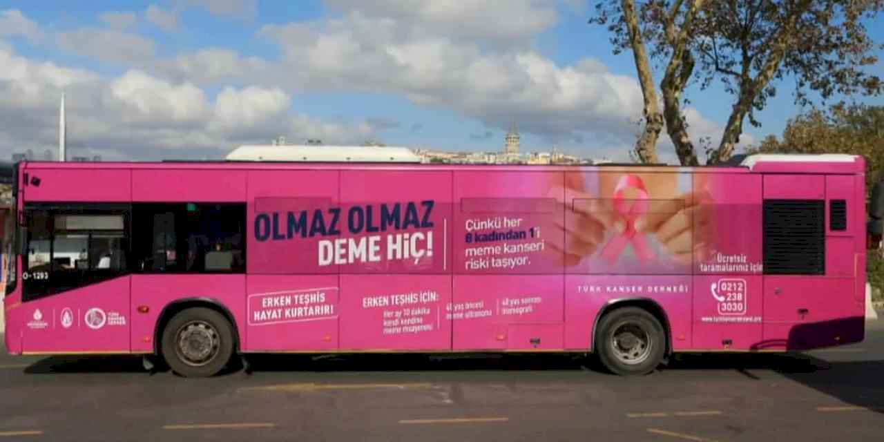 İETT’den Meme Kanseri Farkındalık Otobüsü