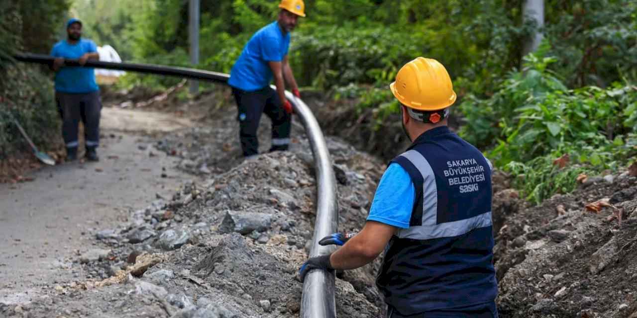 Sakarya'da Sapanca’nın dev altyapı güçlendirme projesi devam ediyor