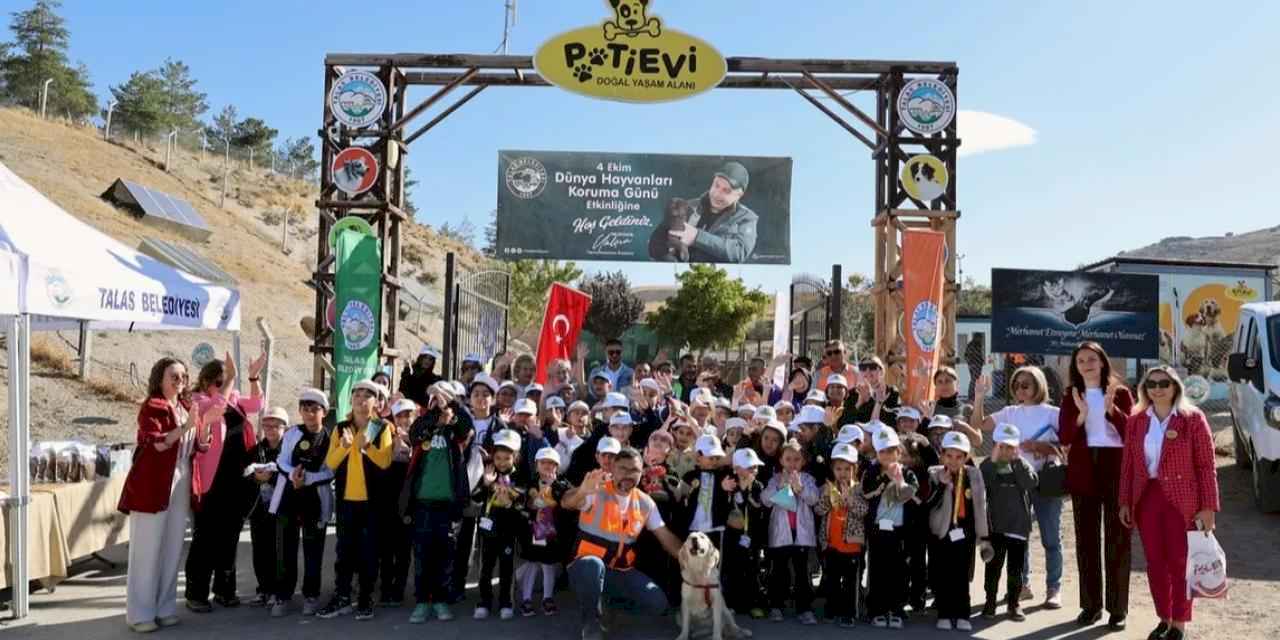 Kayseri Talas'ta hayvanlara özel kutlama