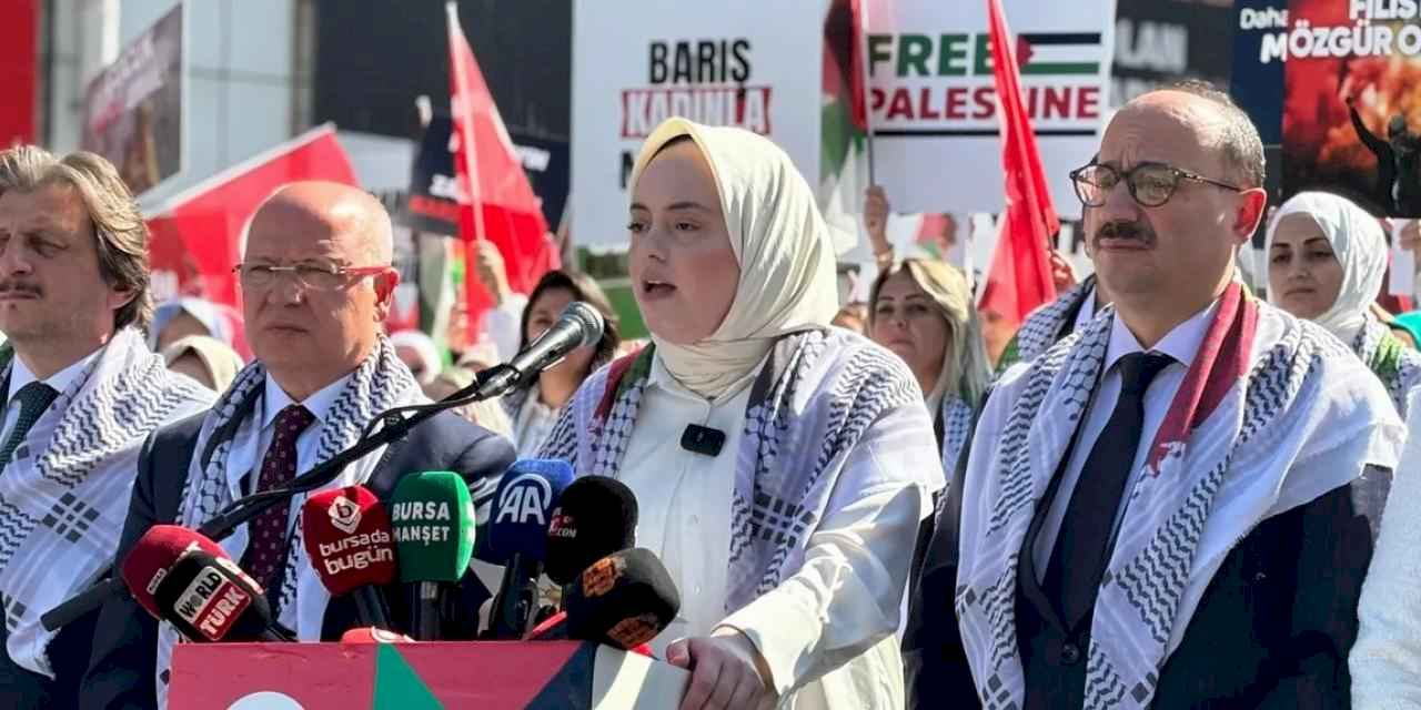 AK Parti Kadın Kolları’ndan 81 ilde 'Gazze İçin Sessiz Çığlık'