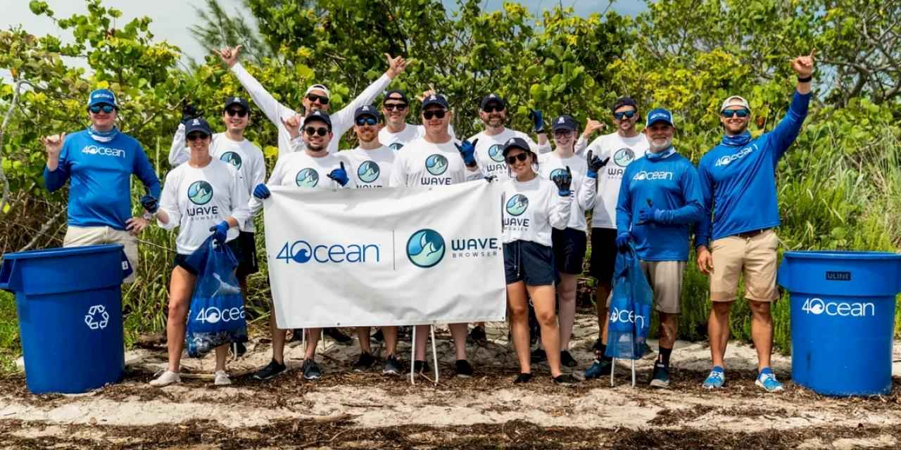 Okyanusu Temizleyen Tarayıcı: Wave Browser, 4ocean Ortaklığıyla 12 Ayda 45 Ton Plastik Toplayacak!