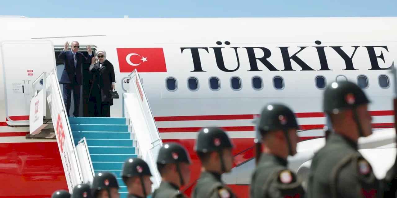 Cumhurbaşkanı Erdoğan, Türk Devletleri Teşkilatı Zirvesi için Azerbaycan yolcusu