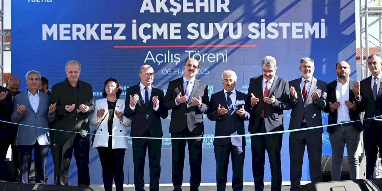Konya Akşehir'in içme suyu sorununa 223 milyon TL'lik köklü çözüm