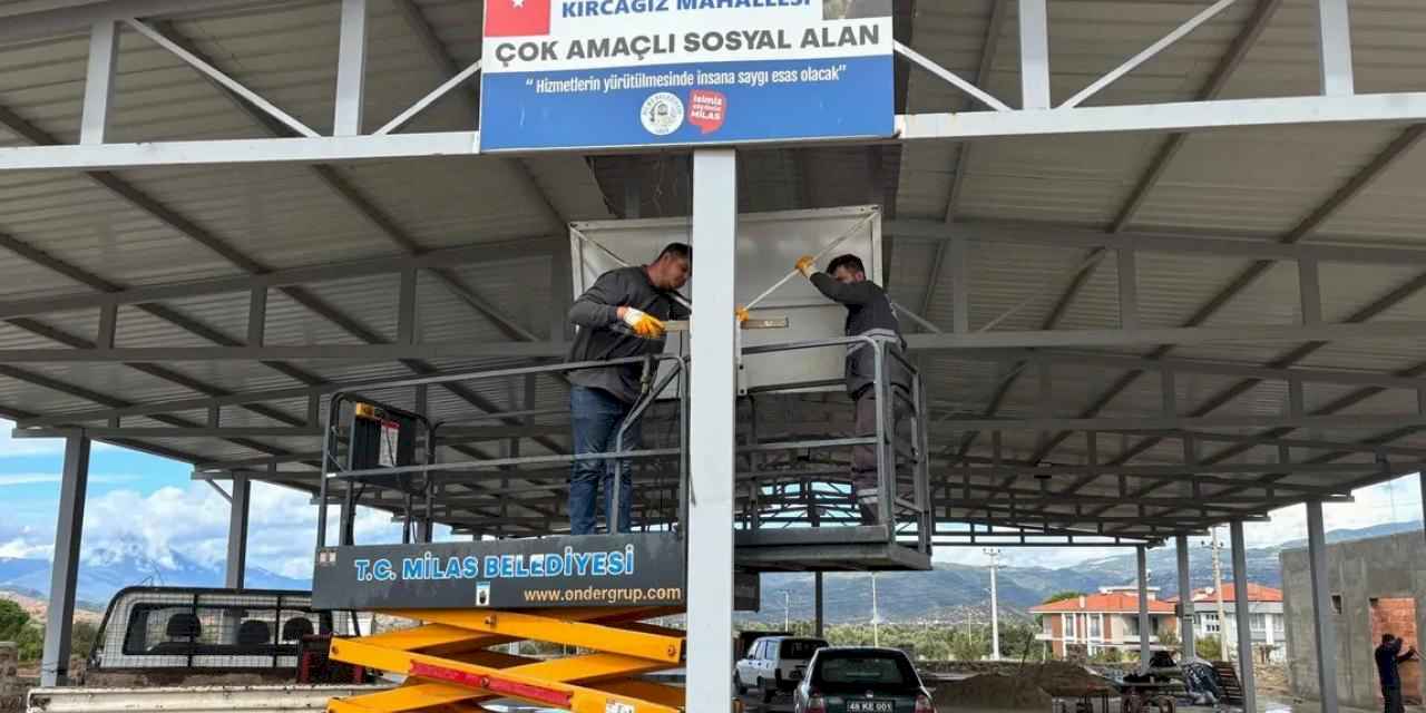 Muğla Milas'ta potaların kurulumu başladı