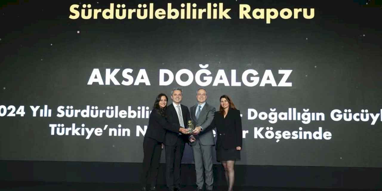 Aksa Doğalgaz’ın Sürdürülebilirlik Raporu’na Ödül 
