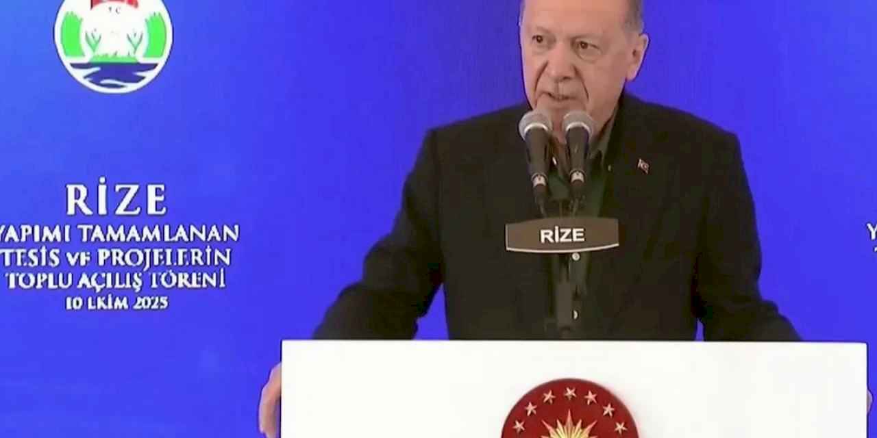 Cumhurbaşkan Erdoğan sözü Rize'den verdi: Gazze'ye yardım ve yeniden imar sözü