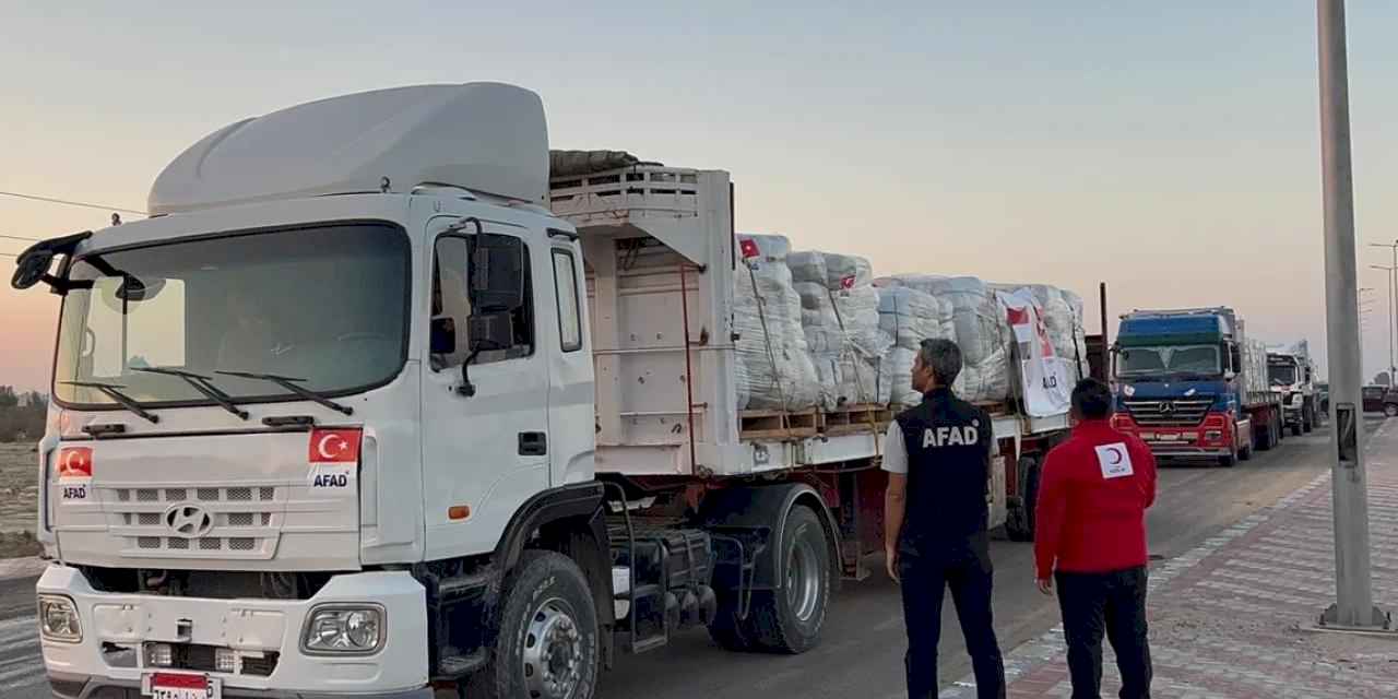 Türkiye'nin Gazze'ye insani seferberliği sürüyor... 101 bin 725 ton yardım ulaştırıldı