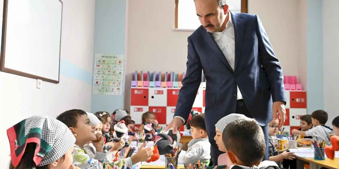 Konya'da minik öğrencilerden Filistin duyarlılığı