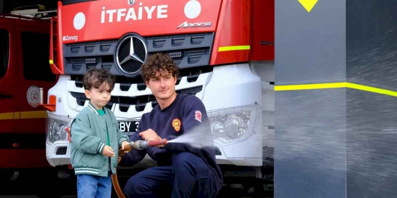 Kocaelili minikler itfaiyecilik mesleğini yakından tanıdı