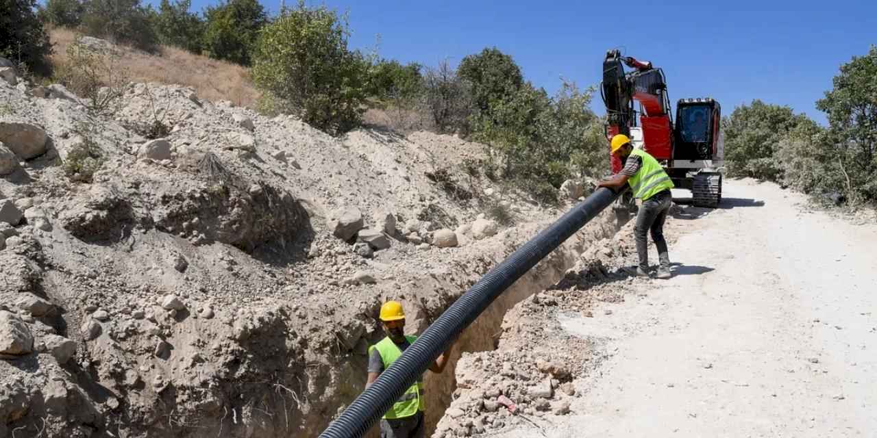 Malatya Akçadağ'a kanalizasyon hattı