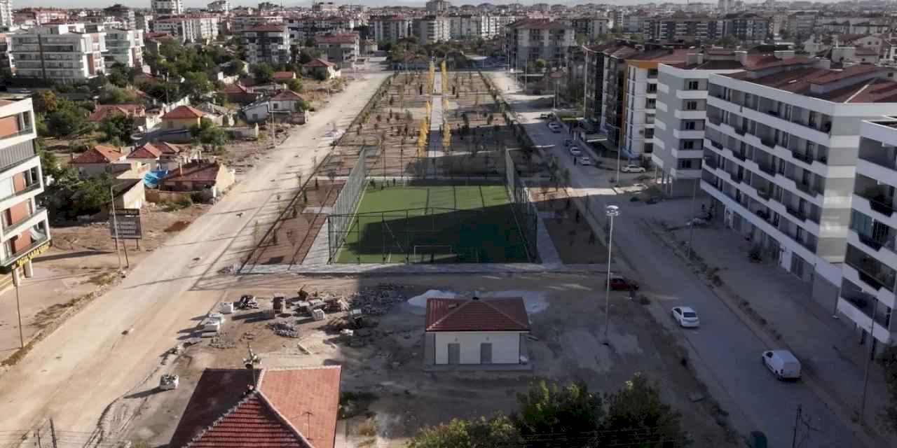 Konya Karatay’da yeni nefes alanı! Çimenlik Parkı tamamlanıyor