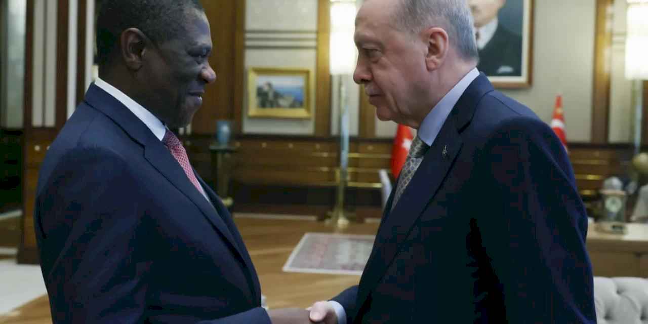 Erdoğan, Mashatile'yi Külliye'de kabul etti